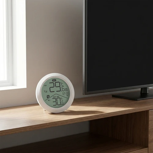 Soensi elektrooniline termomeeter - välise anduriga, ümmargune, valge - 7