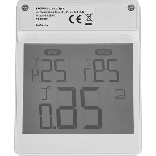 Soensi kaubamärgi digitaalne akna välisküljele kleebitav termomeeter - 4