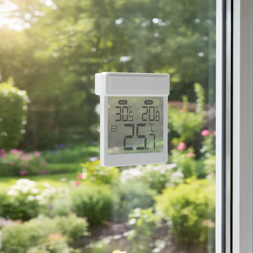 Soensi kaubamärgi digitaalne akna välisküljele kleebitav termomeeter - 9