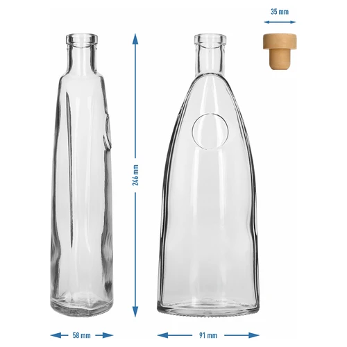 Pudel „Staromiejska” seenekorgiga, 500 ml, 1 tk. - 6