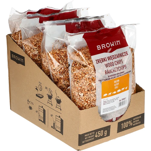 Suitsu- ja grillilaastud, lepp, 450 g, kl. 2 - 2