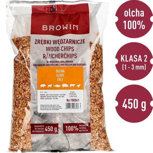 Suitsu- ja grillilaastud, lepp, 450 g, kl. 2 - 3