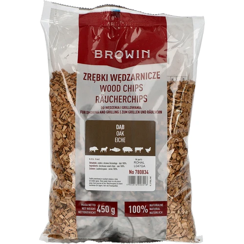 Suitsu- ja grillilaastud, tamm, 450 g, kl 8