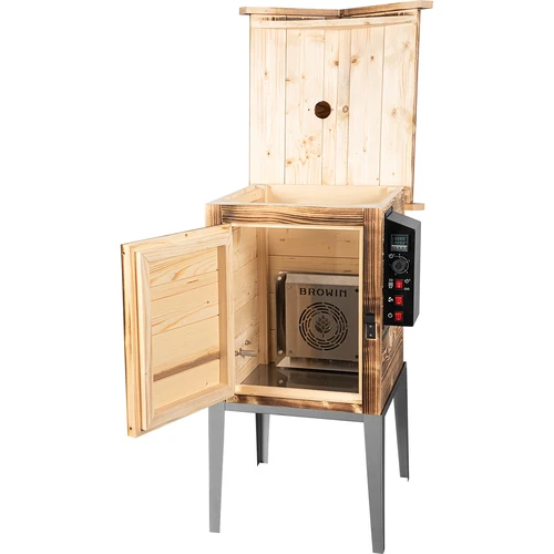 Suitsuahi 115 L dragON Wood 60E – puiduküttega puidust, elektrilise küttemooduli ja juhtseadmega - 3