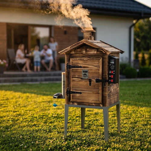 Suitsuahi 115 L dragON Wood 60E – puiduküttega puidust, elektrilise küttemooduli ja juhtseadmega - 12