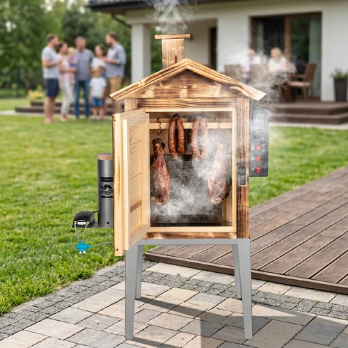 Suitsuahi 115 L dragON Wood 60E – puiduküttega puidust, elektrilise küttemooduli ja juhtseadmega - 13