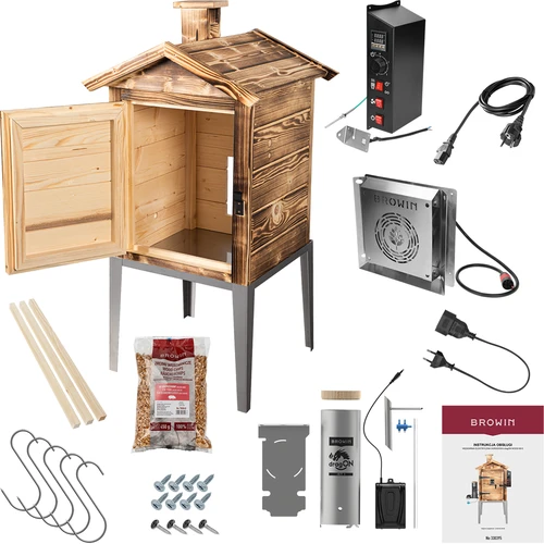 Suitsuahi 115 L dragON Wood 60E – puiduküttega puidust, elektrilise küttemooduli ja juhtseadmega - 2
