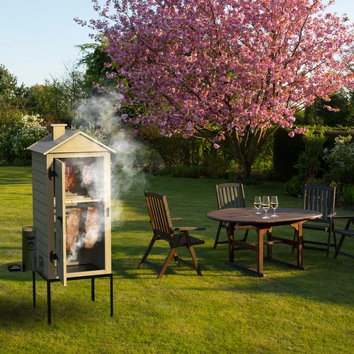 Suitsuahi 200 L dragON Larch E21 - lehisepuust, elektrilise kütmismooduli ja kontrolleriga - 19