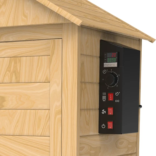 Suitsuahi 200 L dragON Larch E21 - lehisepuust, elektrilise kütmismooduli ja kontrolleriga - 9