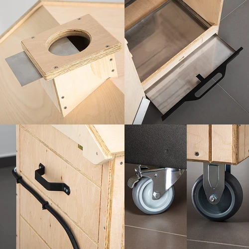 Suitsuahi dragON PLYWOOD NATURE – raamita, modulaarne, Wi‑Fi-kontrolleriga, 320 l - 6