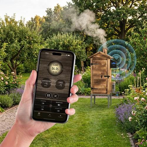 Suitsuahi Wi‑Fi-ga, 200 L – dragON WOOD 100IQ elektrilise kütteamooduli ja kontrolleriga, puuküttega - 6