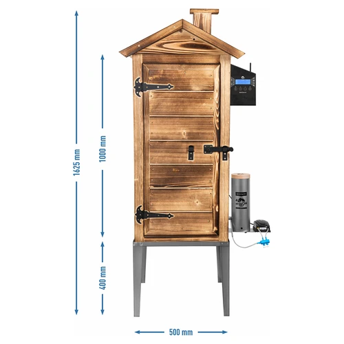 Suitsuahi Wi‑Fi-ga, 200 L – dragON WOOD 100IQ elektrilise kütteamooduli ja kontrolleriga, puuküttega - 4