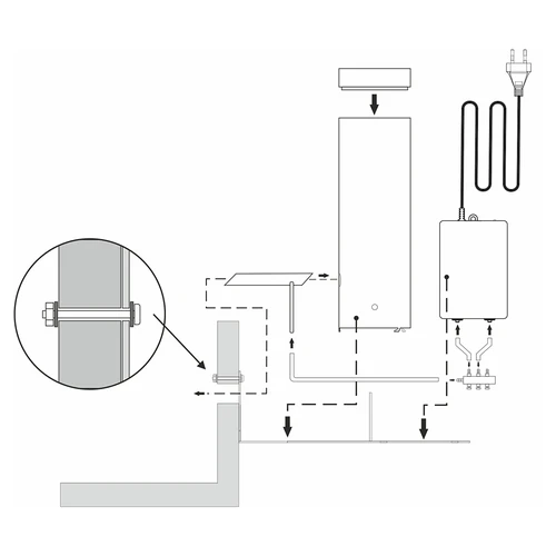 Suitsugeneraator dragON Jet 1 koos elektripumbaga dragON Air - 9