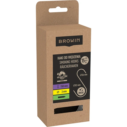 Suitsukonksud - S, teritatud, 3 mm x 150 mm, 15 tk. - 3