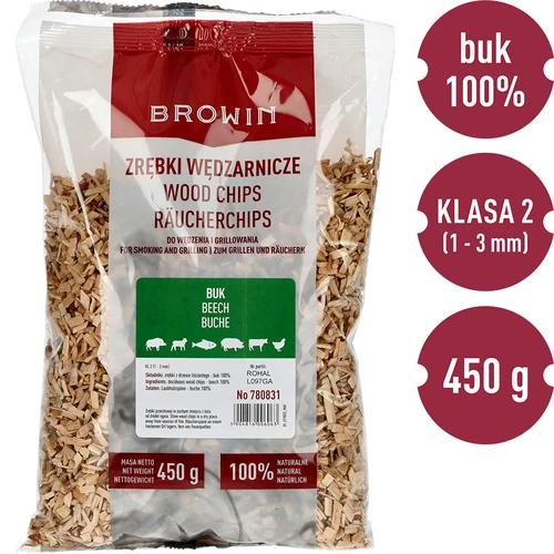 Suitsulaastud (100% pöök) klass 2 - 450g X5 - 3