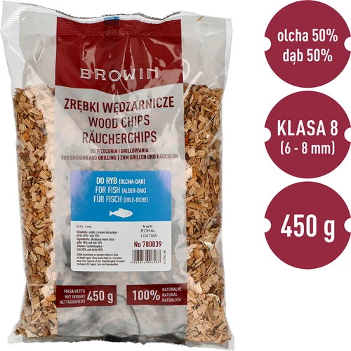 Suitsulaastud/grillilaastud, 50% tamm + 50% lepp, 450 g, kl. 8 - 3