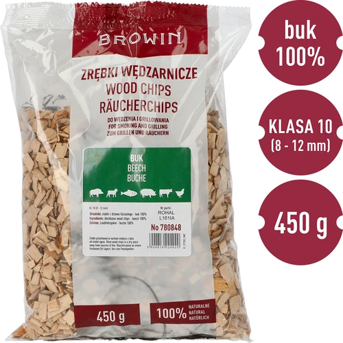 Suitsulaastud suitsutamiseks/grillimiseks, pöök, 450 g, kl.10 - 3