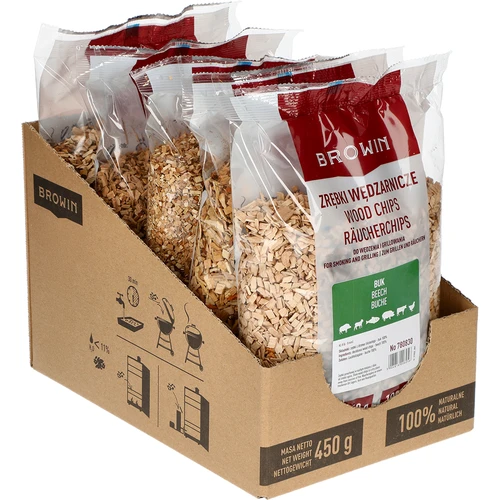 Suitsutus-/grillilaastud, pöök, 450 g, klass 8 - 2