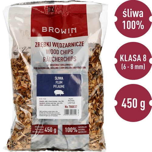 Suitsutus- ja grillilaastud, ploomipuu, 450 g, kl. 8 - 3