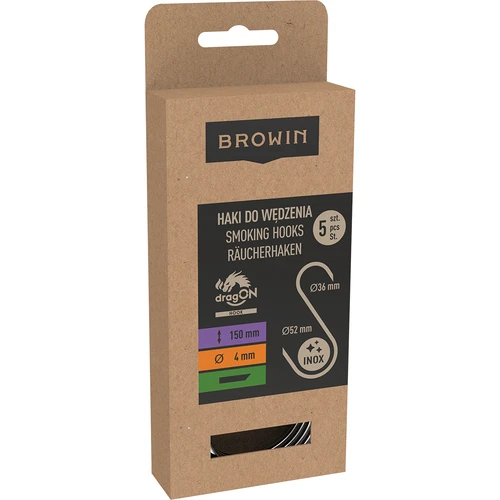 Suitsutuskonksud – S-kujulised, 45° lõikega, 4 mm x 150 mm, 5 tk - 3