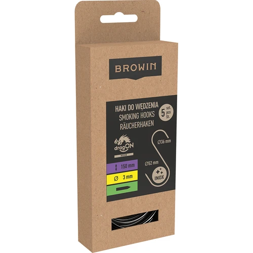 Suitsutuskonksud - S, teritatud, 3 mm x 150 mm, 5 tk - 3