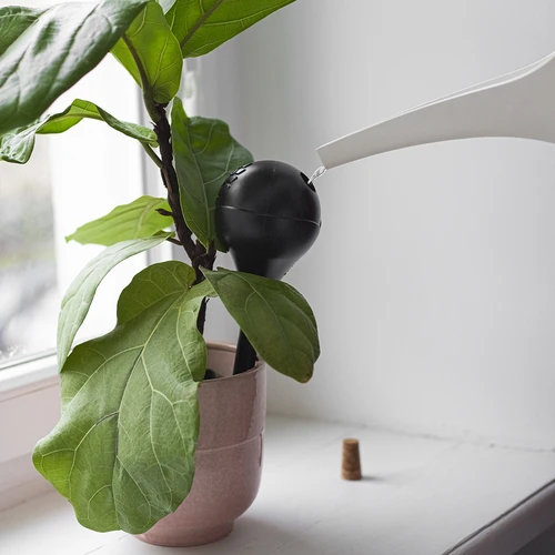 Taimede kastmiskerad, matt mustad, korgiga, 400 ml, 4 tk. - 12