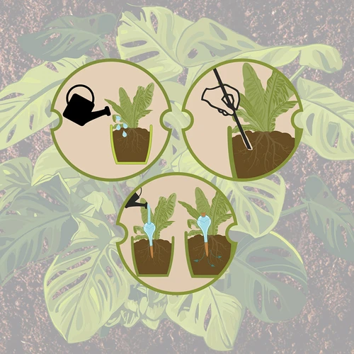 Taimede kastmiskuul, matt must, keraamilise jalaga (pakendis) 400 ml - 6