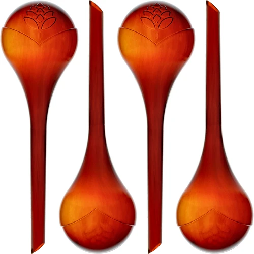 Taimede kastmiskuulid, läbipaistvad merevaigutooni, 400 ml, 4 tk.