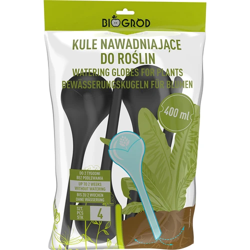 Taimede kastmispallid, mattmustad, 400 ml, 4 tk. - 3