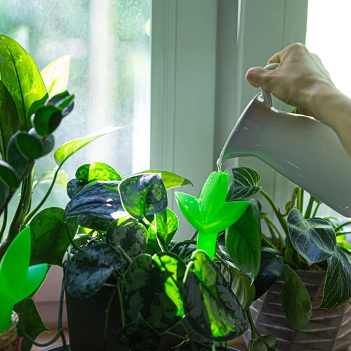 Taimede niisutaja – roheline leheke keraamilise otsikuga, 120 ml - 8