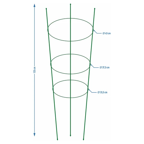 Taimede rõngastugi 3 rõngast 1,2 m - 2