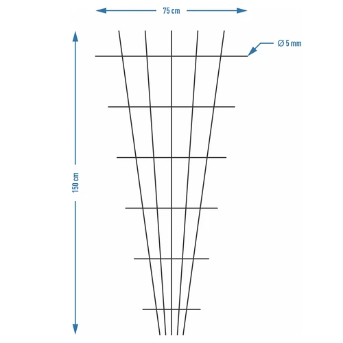 Taimetugi - kitsenev aiavõre 150 x 75cm - 7