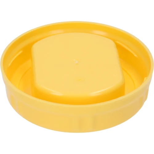 TO plastist kaas fi 100 mm, kollane, käepidemega, klaaspurkidele - 2