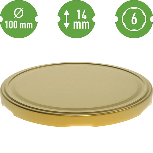 TO-purk 1,7 L kuldse kaanega fi 100/6, 1 tk. - 5