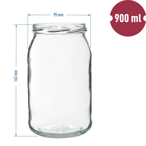 TO purk 900 ml kuldse keeratava kaanega fi 82/6 - 6 tk. - 8