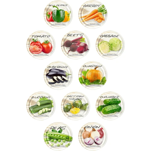 TO purk, grubasek 580 ml värvilise kaanega fi82/6, 6 tk. - 5