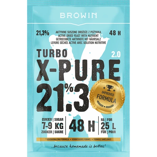 Turbo-pärm X-Pure 21,3% 48h, 25 L