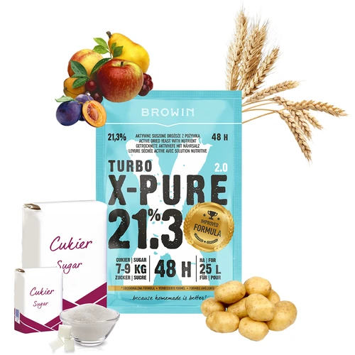 Turbo-pärm X-Pure 21,3% 48h, 25 L - 4