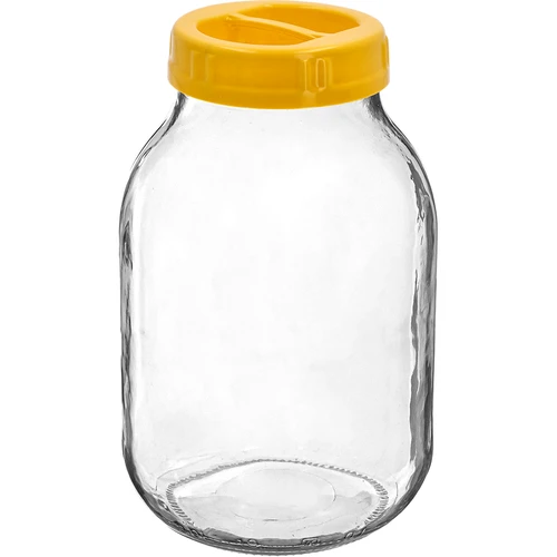 Twist-off purk 3 L ja plastikust keeratav kaas fi 100, käepidemega