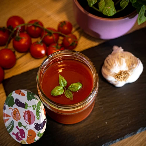 Twist-off purk 500 ml värvilise kaanega fi82/6 - 6 tk - 11