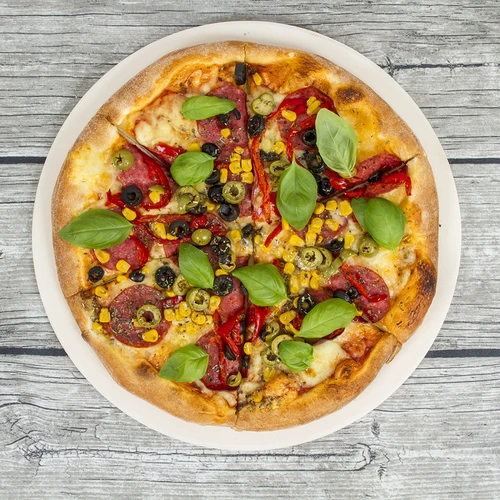 Ümmargune pitsakivi, valmistatud kordieriidist, läbimõõt 33 cm - 17