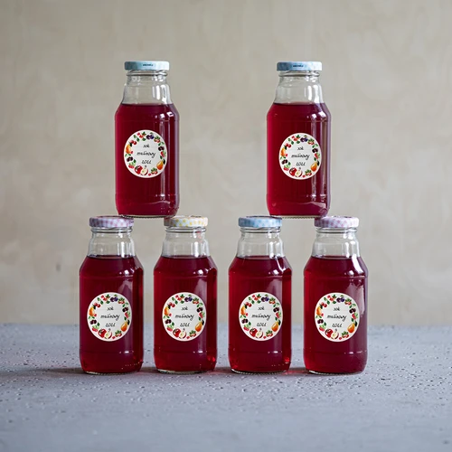 Ümmargused etiketid fi 50 mm kaantele/purkidele - 20 tk - 9