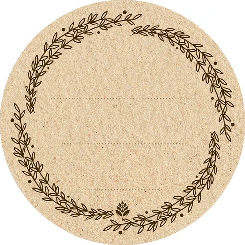 Ümmargused etiketid Ø 66,5 mm kaantele/purkidele - 20 tk - 2