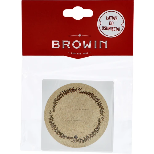 Ümmargused etiketid Ø 66,5 mm kaantele/purkidele - 20 tk - 4