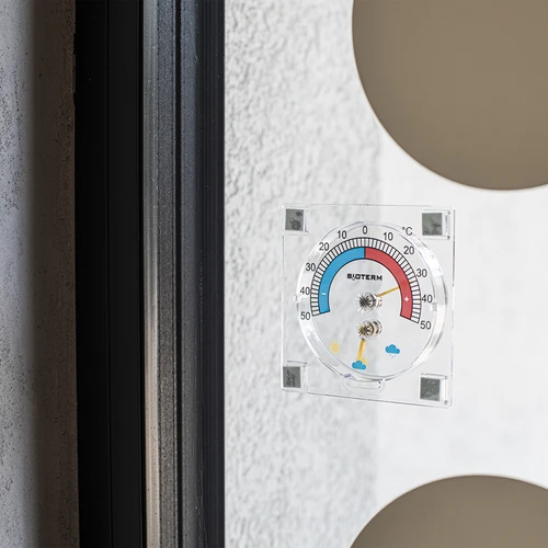 Universaalne termomeeter hügromeetriga, läbipaistev, isekleepuv (-50 °C kuni +50 °C) - 3