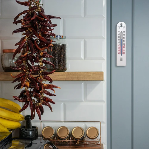 Universaalne valge termomeeter (-30 °C kuni +50 °C) 20 cm - 4