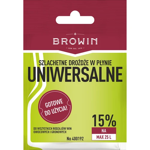 Universaalne veinipärm ilma eelkasvatuseta, 20 ml