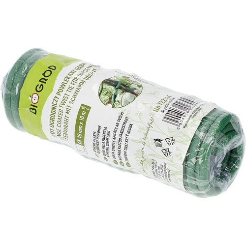 Vahtkummiga kaetud aiatraat, roheline, 10 m, Ø 10 mm - 6