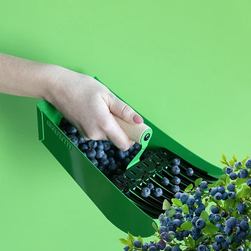 Väikeste marjade korjaja, metallist, roheline - 7