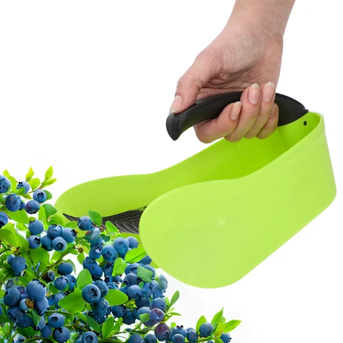 Väikeste marjade korjaja, roheline, plastikust - 6